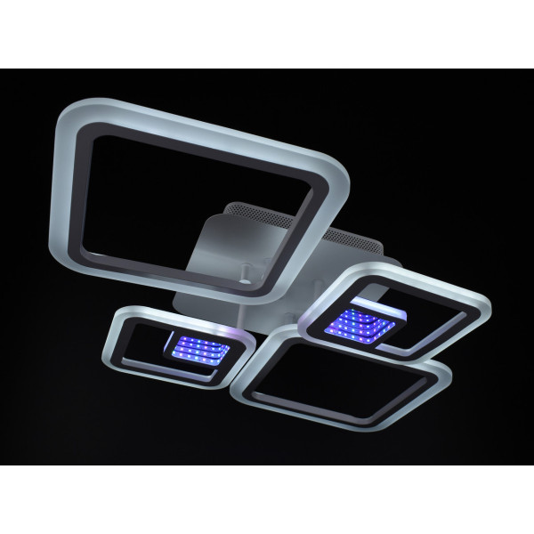Люстра світлодіодна стельова LED світильник для квартири на стелю лед з пультом 26027 Білий 10х48х71 см.