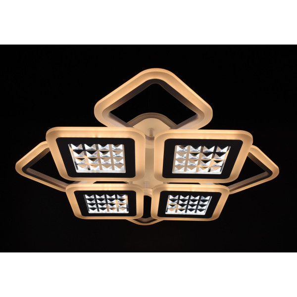 Люстра світлодіодна стельова LED світильник для квартири на стелю лед з пультом 26119 Білий 11х54х62 см.