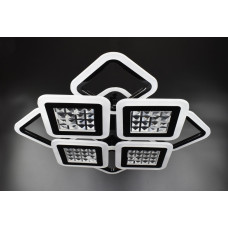 Люстра світлодіодна стельова LED світильник для квартири на стелю лед з пультом 26121 Чорний 11х54х62 см.