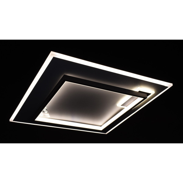 Люстра світлодіодна стельова LED світильник для квартири на стелю лед з пультом 27189 Білий 6х50х50 см.