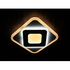 Сучасний квадратний світильник стельовий LED для кімнати кухні ванної 25123 Білий 4х25х25 см.