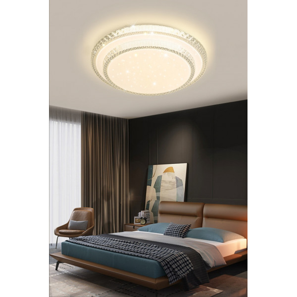 Світильник стельовий LED з пультом 25922 Білий 8х50х50 см.