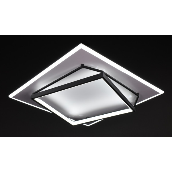 Люстра світлодіодна стельова LED світильник для квартири на стелю лед 27541 Білий 9х50х50 см.