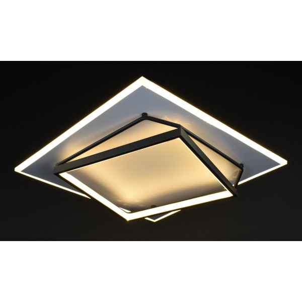 Люстра світлодіодна стельова LED світильник для квартири на стелю лед 27541 Білий 9х50х50 см.