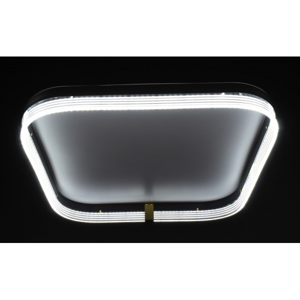 Люстра світлодіодна стельова LED світильник для квартири на стелю лед 27891 Білий 8х50х50 см.