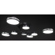 Люстра світлодіодна стельова LED світильник для квартири на стелю лед 27935 Чорний 17х90х90 см.