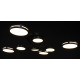 Люстра світлодіодна стельова LED світильник для квартири на стелю лед 27935 Чорний 17х90х90 см.